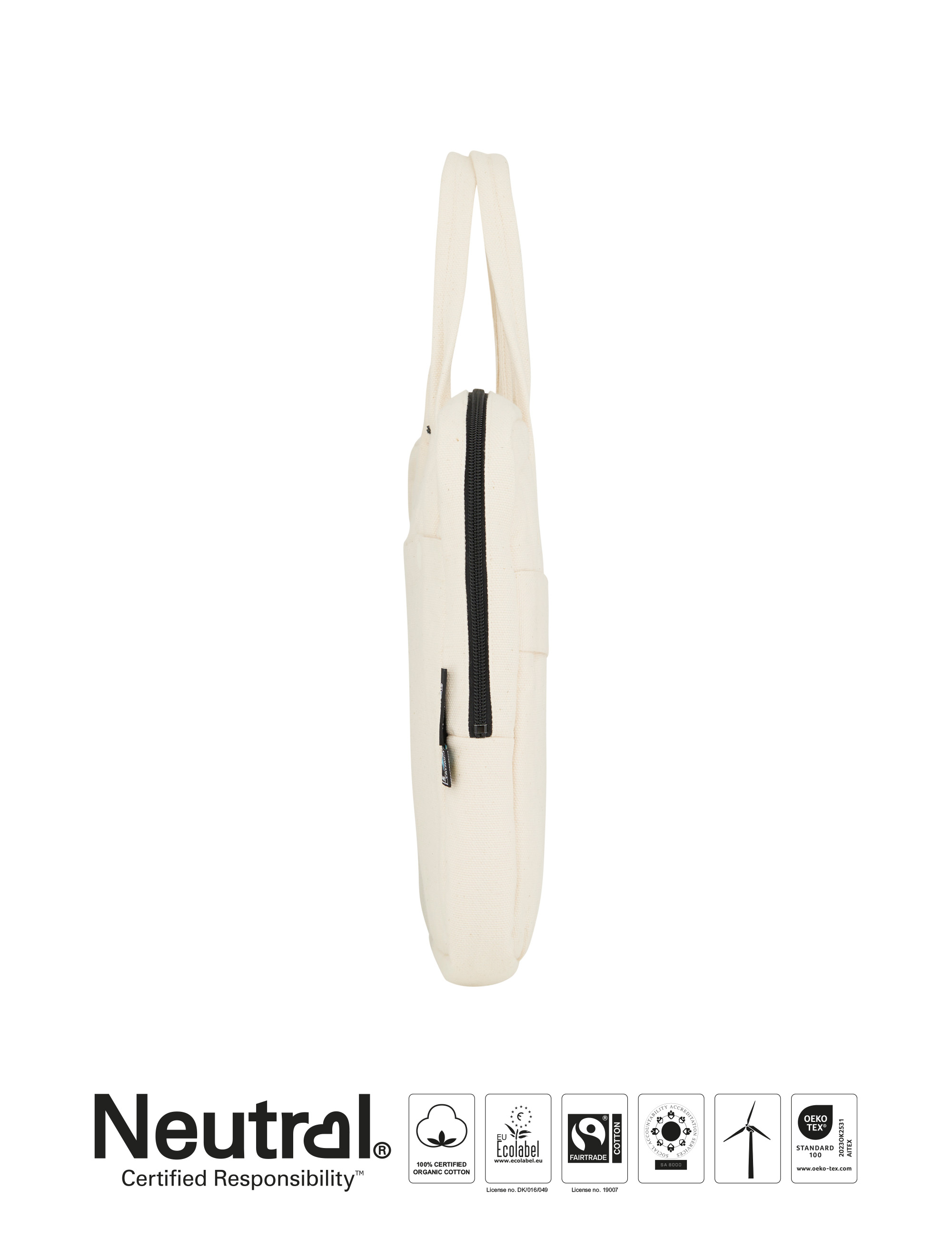 Business Bag, Neutral. EKO, Fairtrade, GOTS - 3 olika färger - 5