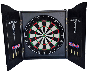 Dartskåp komplett med darttavla