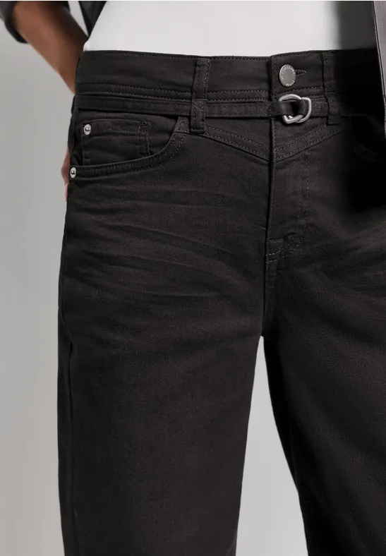 Karlie Barrel Jeans Brown Wash  
