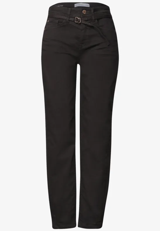 Karlie Barrel Jeans Brown Wash  