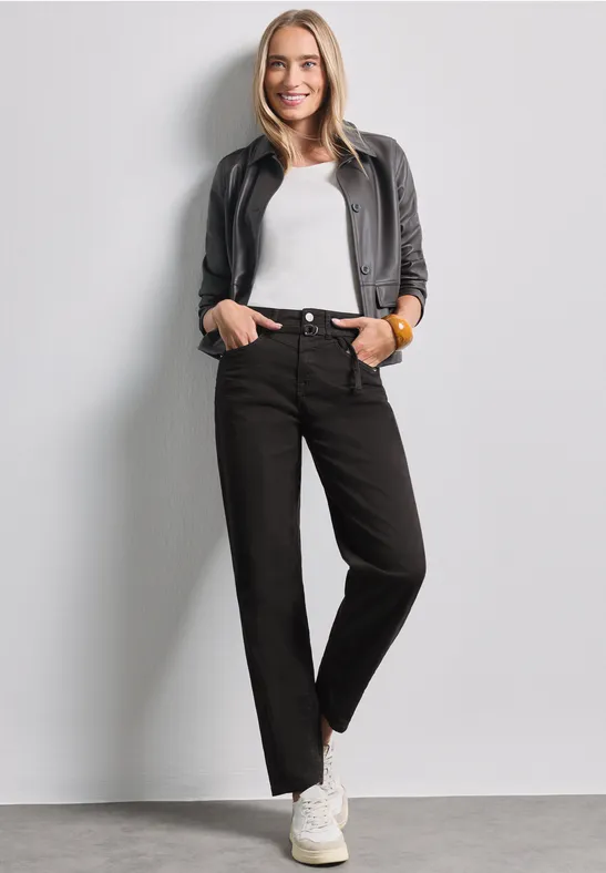 Karlie Barrel Jeans Brown Wash   - 3