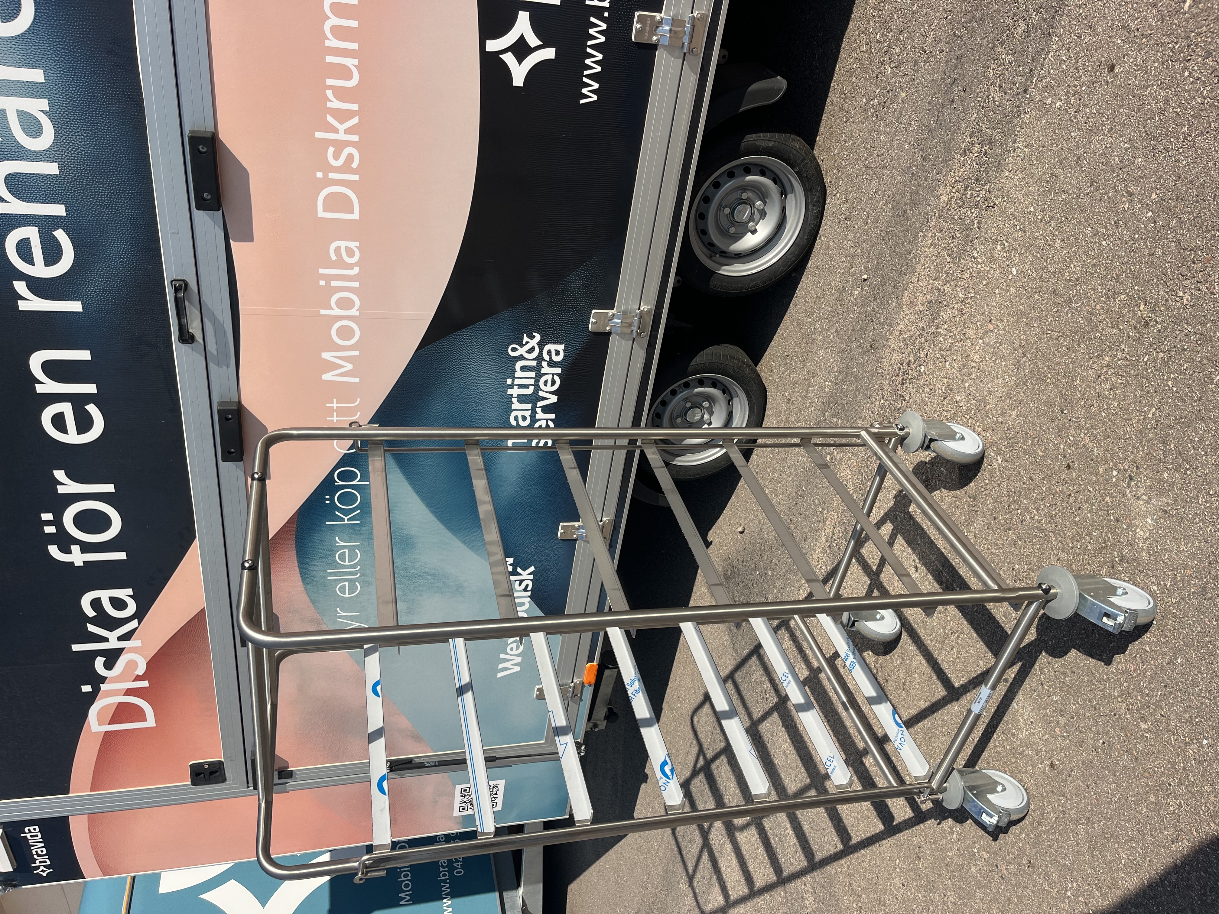Demoexemplar CS711H Molins diskkorgvagn med gejderlåsning fram och bak - 3