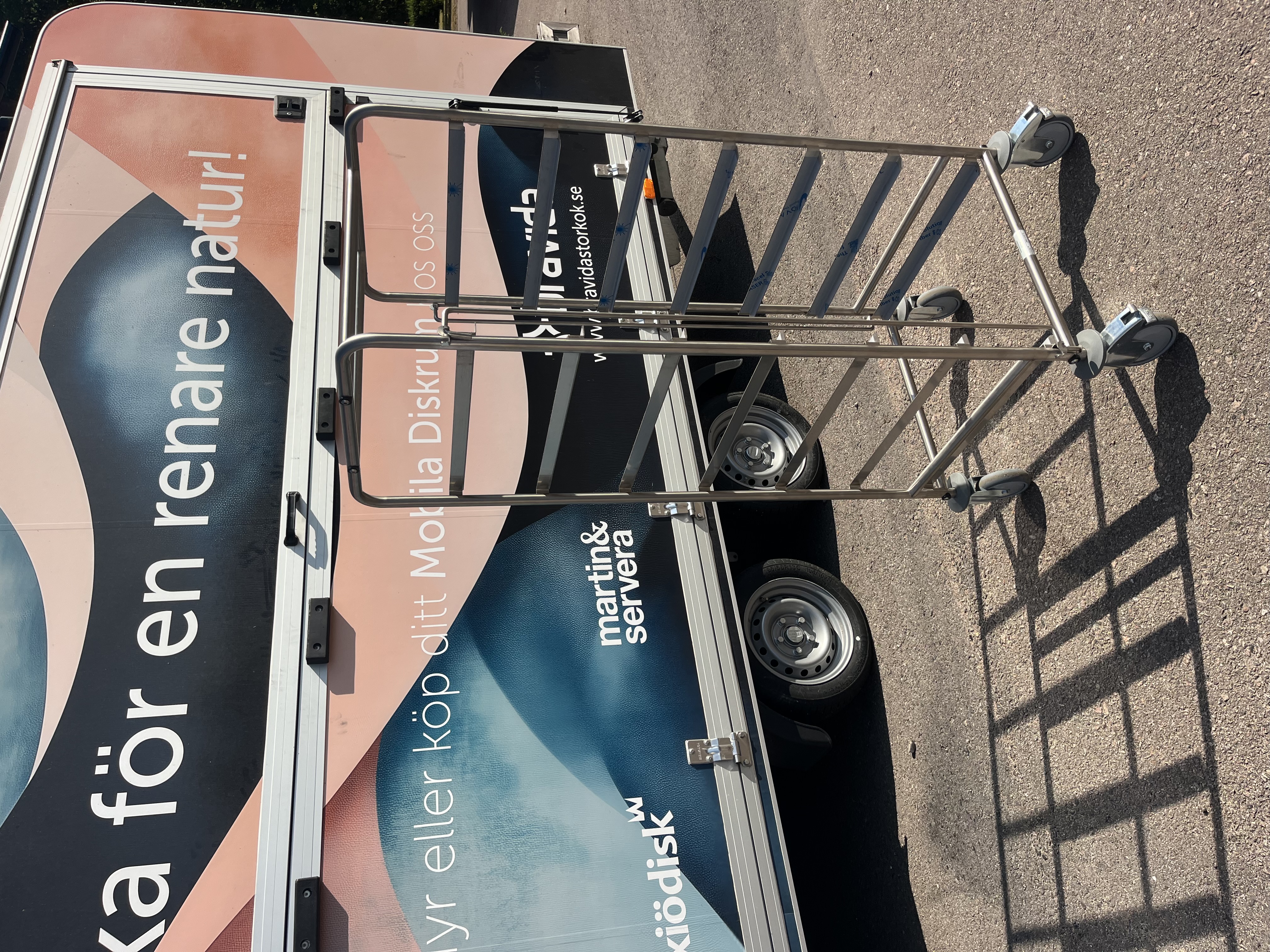 Demoexemplar CS711H Molins diskkorgvagn med gejderlåsning fram och bak - 2