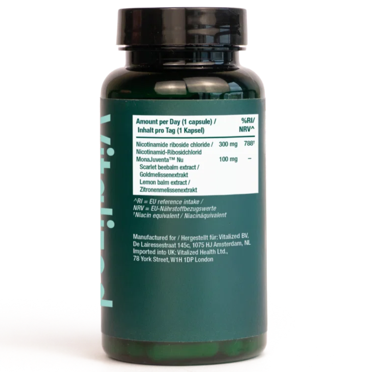 Vitalized Nad+ Prime – Cellenergi (30 kapslar)  - 2