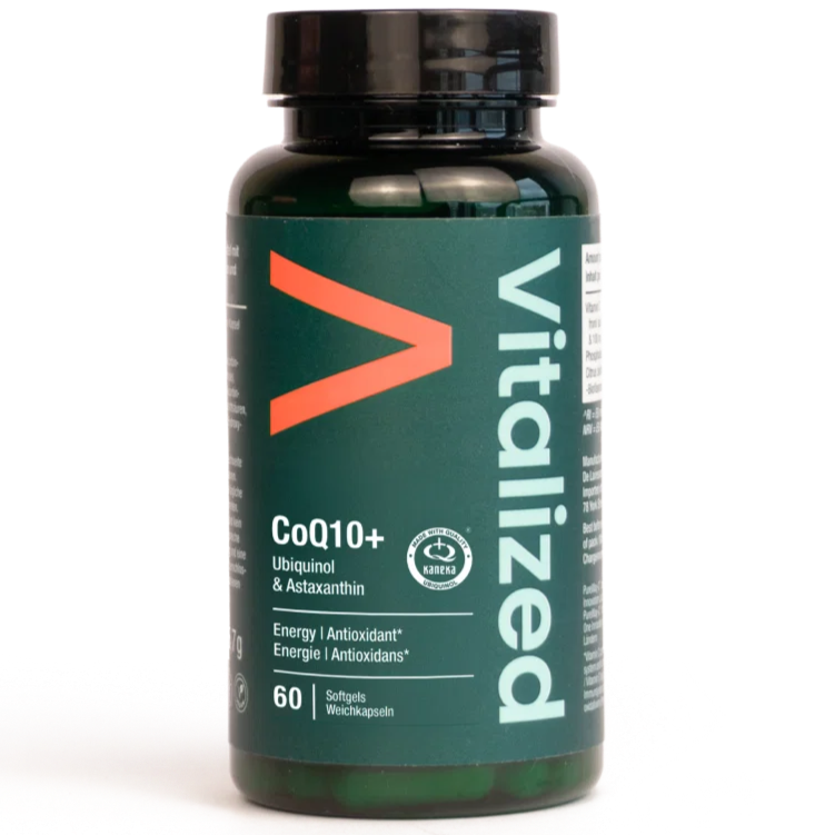 Vitalized CoQ10+ Ubiquinol & Astaxanthin – Koenzym Q10 (30 softgels)