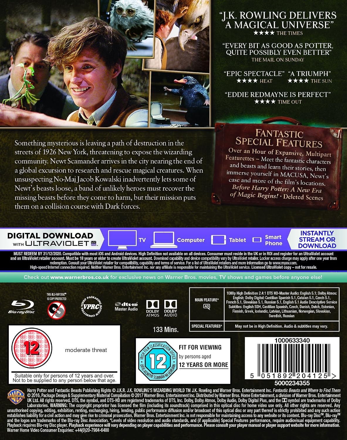 Fantastiska Vidunder Och Var Man Hittar Dem (Blu-ray) - 2