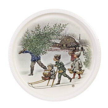 Elsa Beskow Bricka Ø 30 cm - Hem till jul