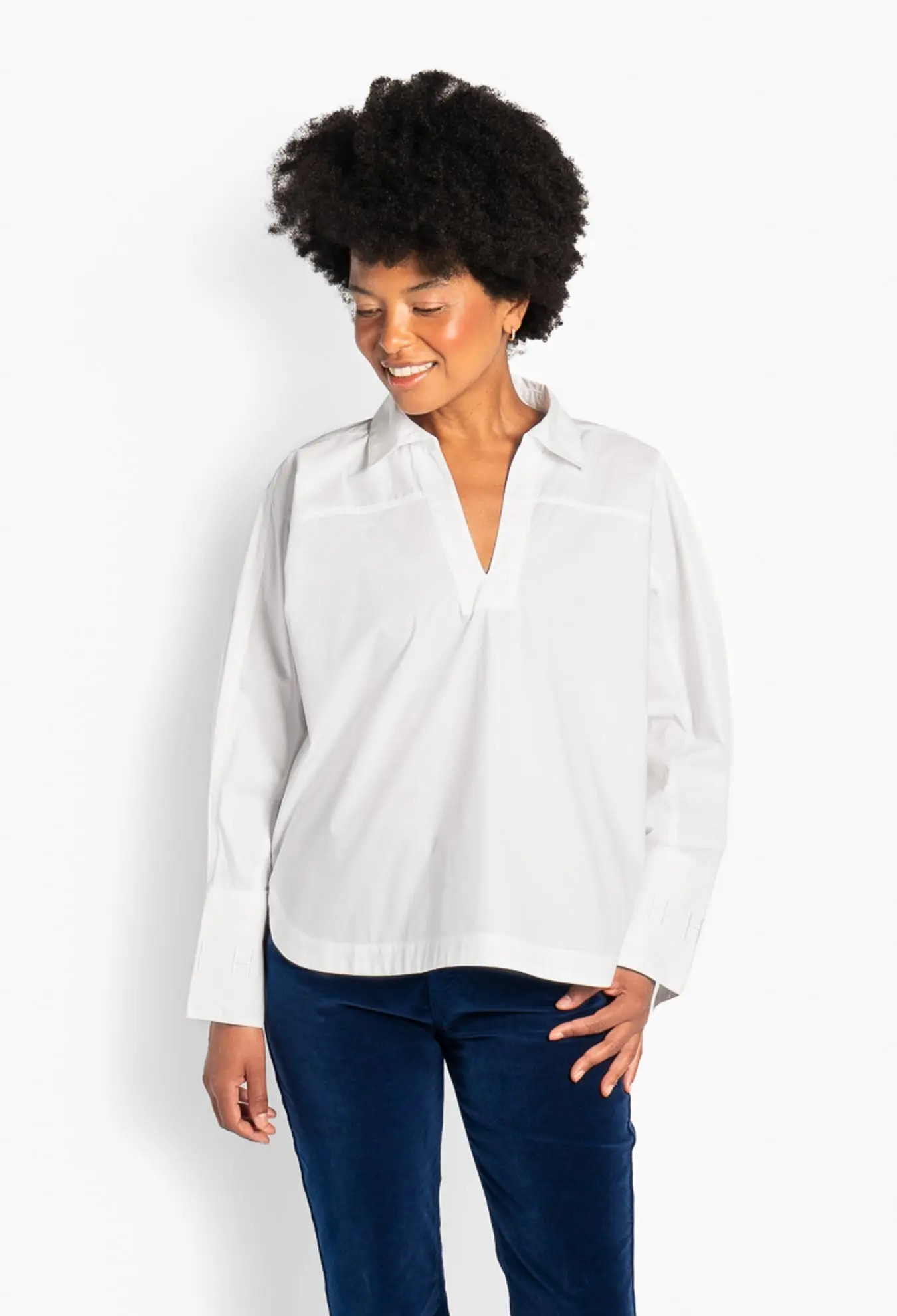 Miriam Shirt - White Alyssum - HÉST