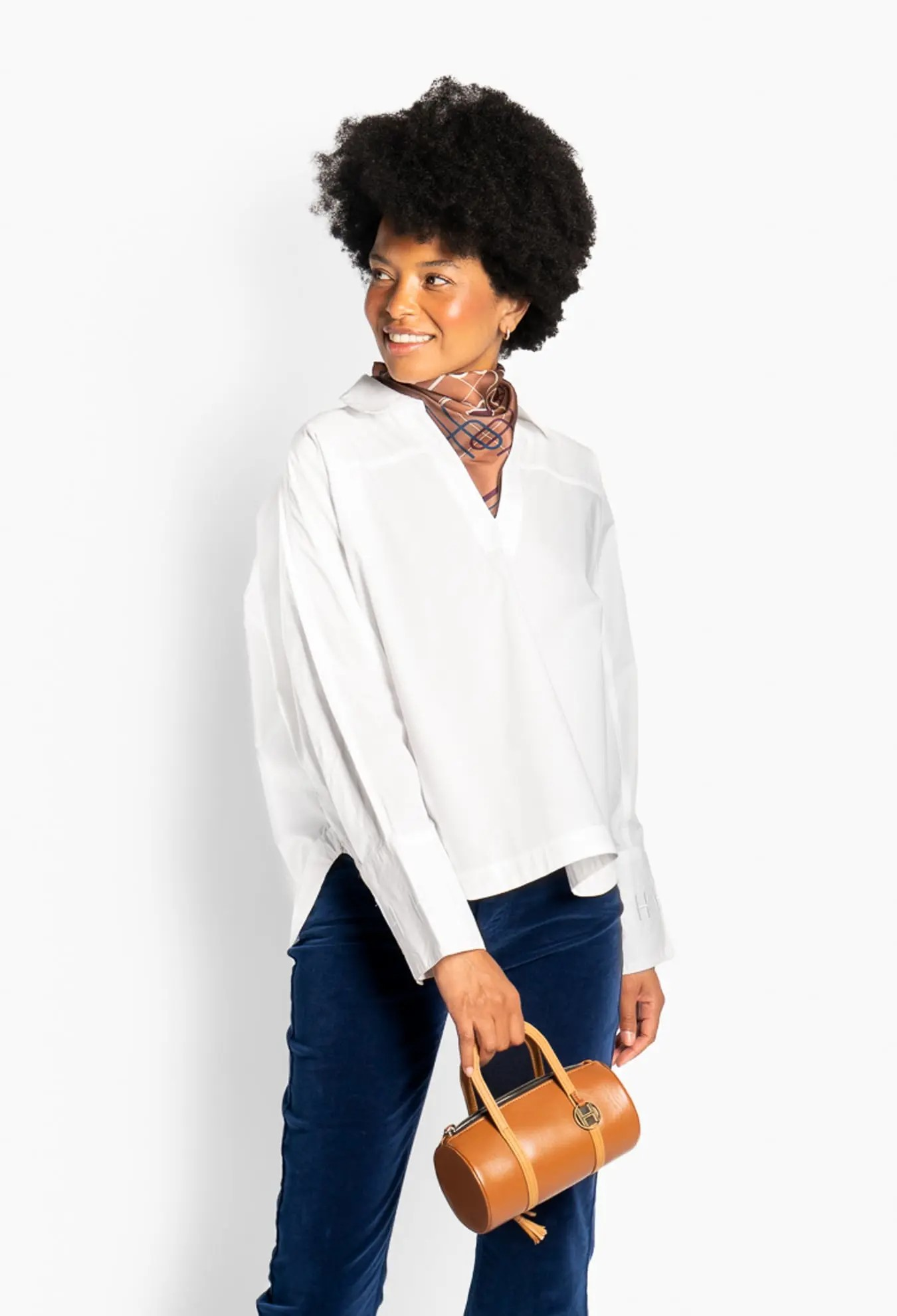 Miriam Shirt - White Alyssum - HÉST