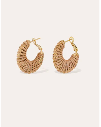 Izzia Small Earrings - Wicker 