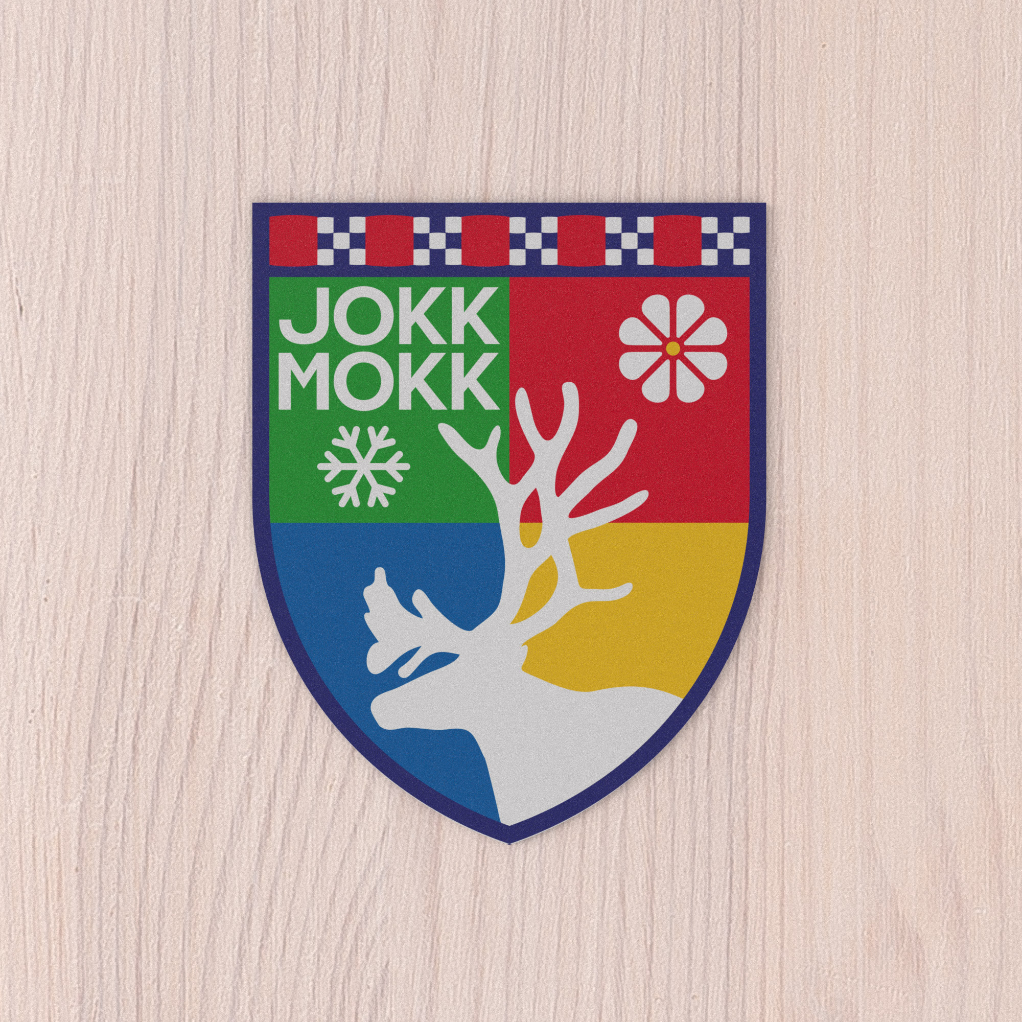 Kylskåpsmagnet Jokkmokk Emblem