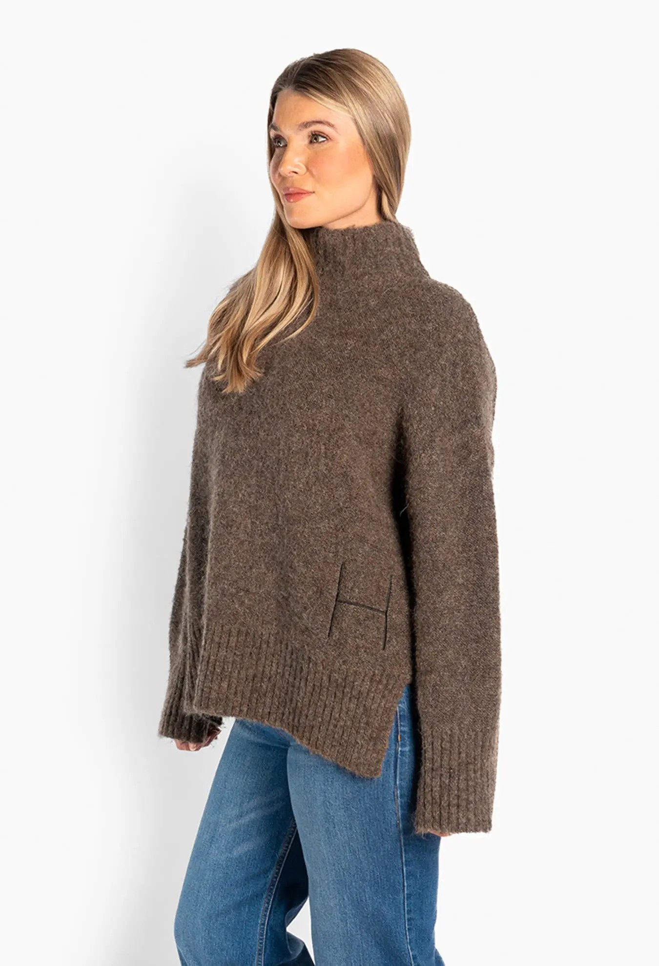 Noelle Sweater - Brown - HÉST