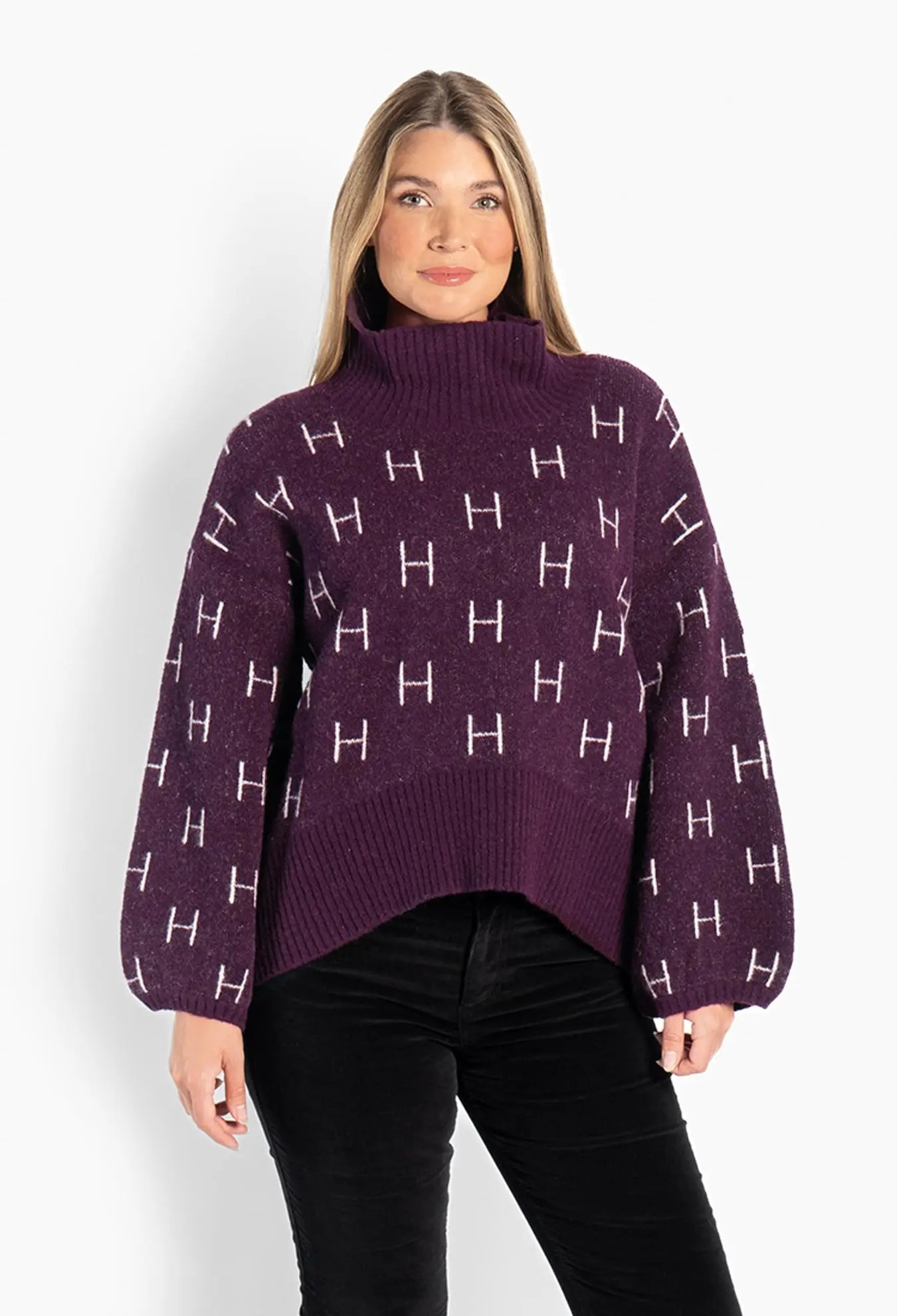 Fam Short Sweater - Potent Purple - HÉST