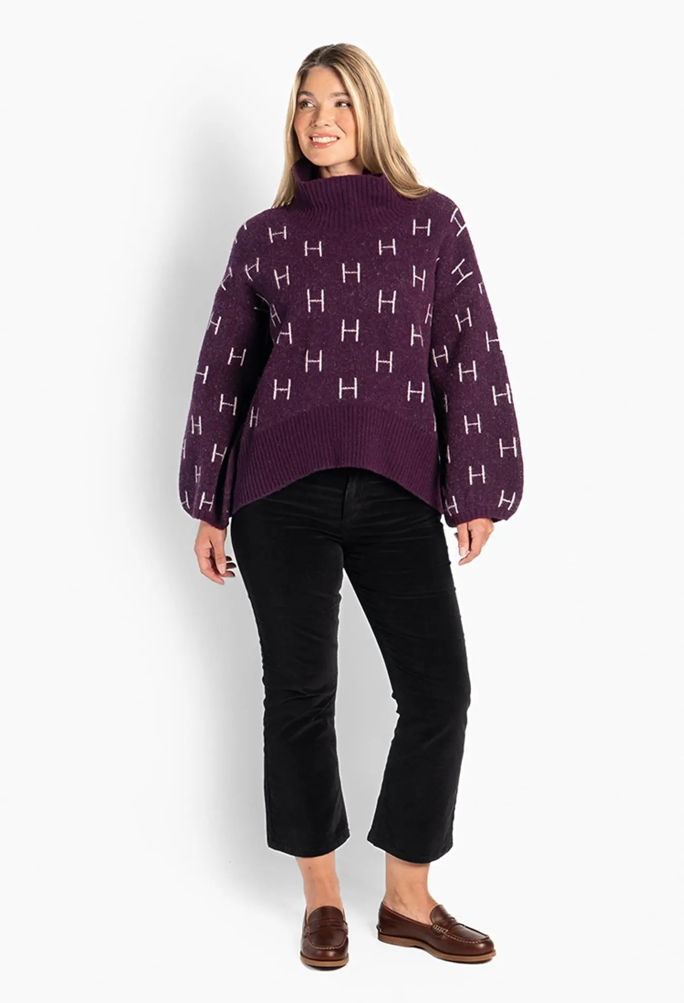 Fam Short Sweater - Potent Purple - HÉST