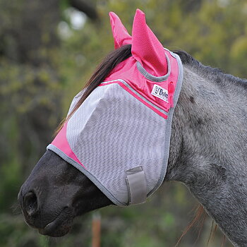 Cashel© Crusaders™ Fly Mask / flughuva med öron, rosa