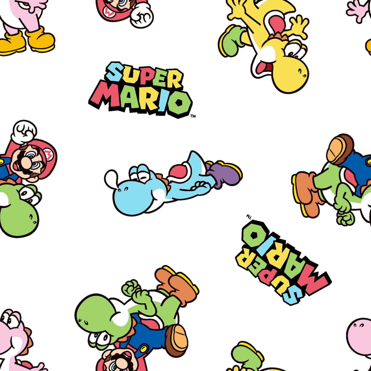 Tyg:  Mario and yoshi  - 2