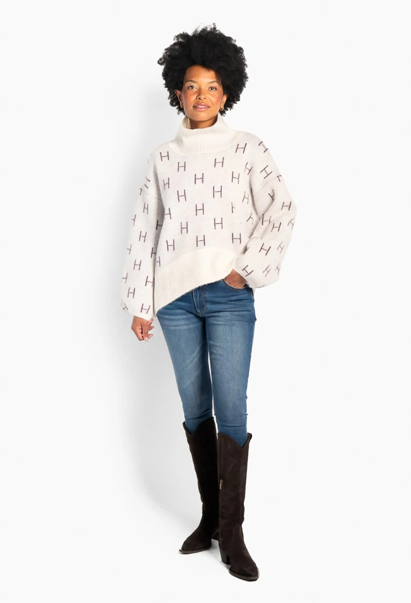 Fam Short Sweater - Vanilla Ice - HÉST - 3