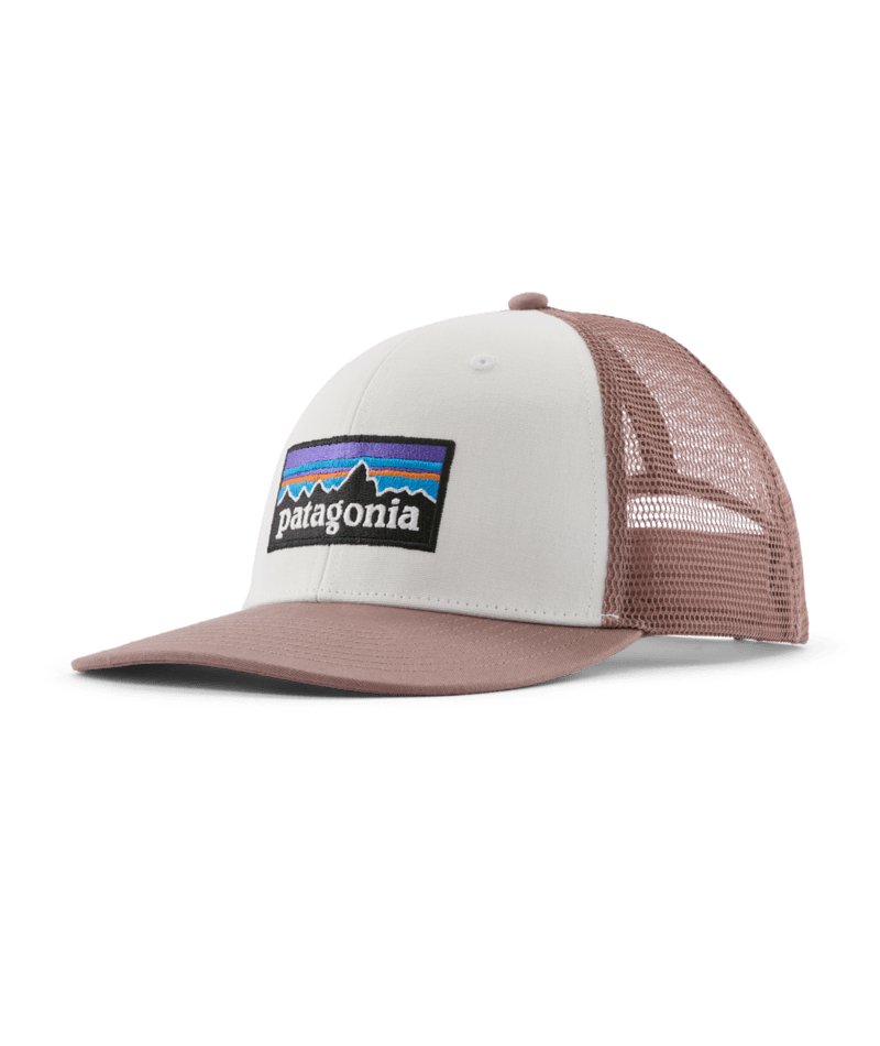 Patagonia cap P-6 logo trucker birch white