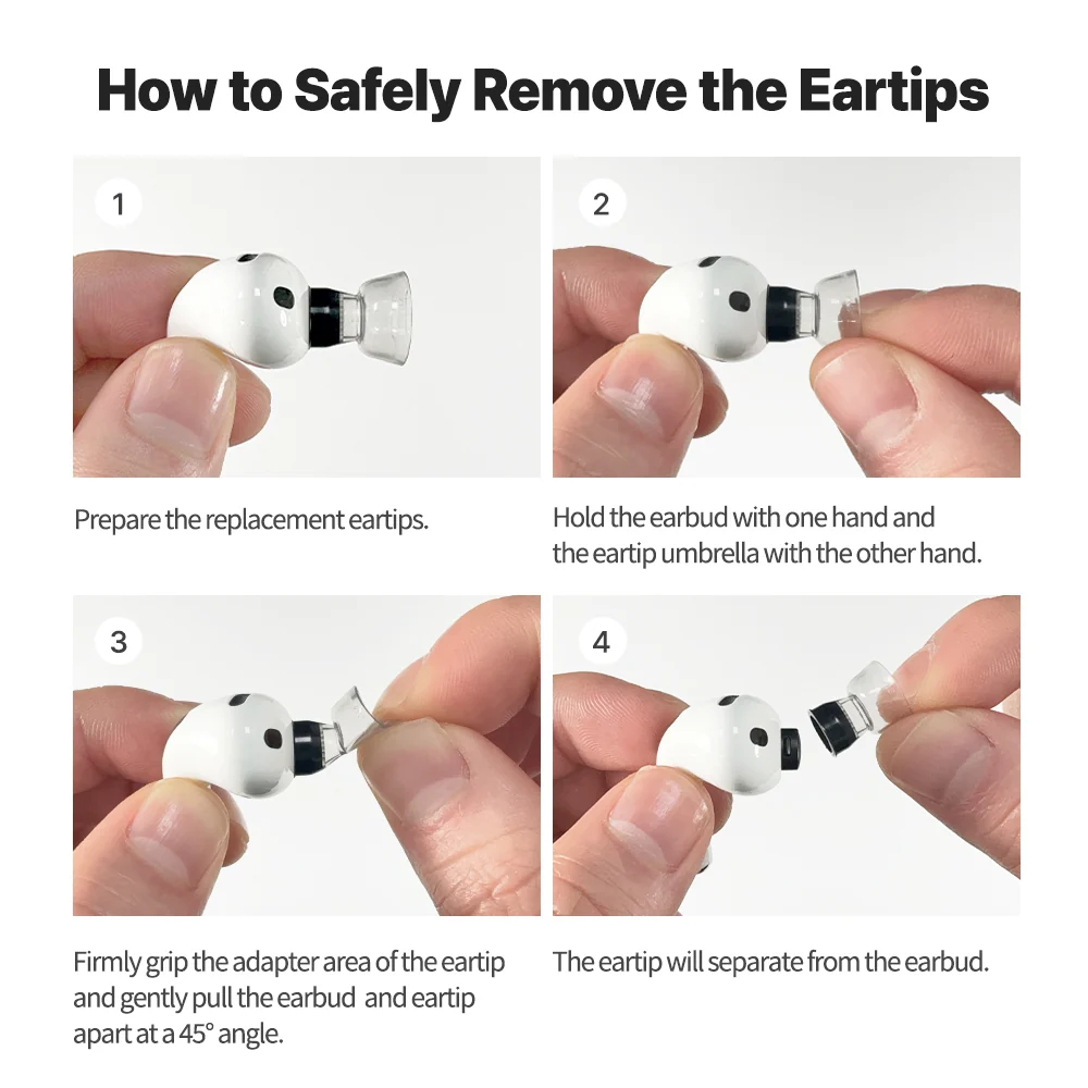 AZLA Crystal 2 for Airpods Pro 3 Mixed Size 1 Par Set - 9