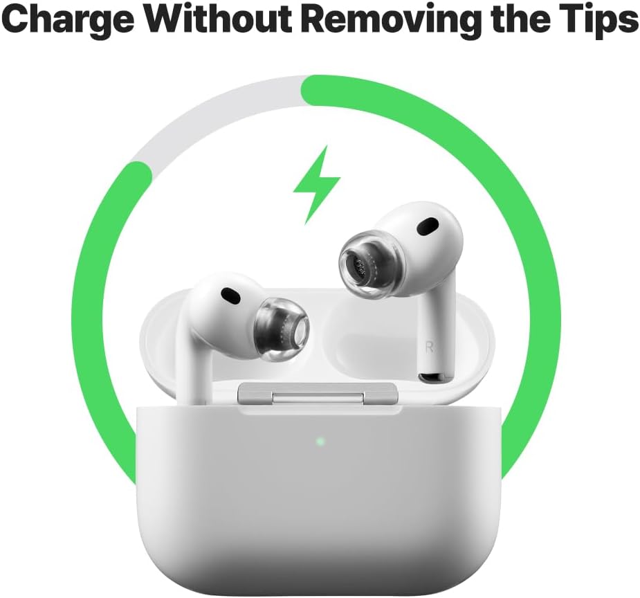 AZLA Crystal 2 for Airpods Pro 3 Mixed Size 1 Par Set - 3