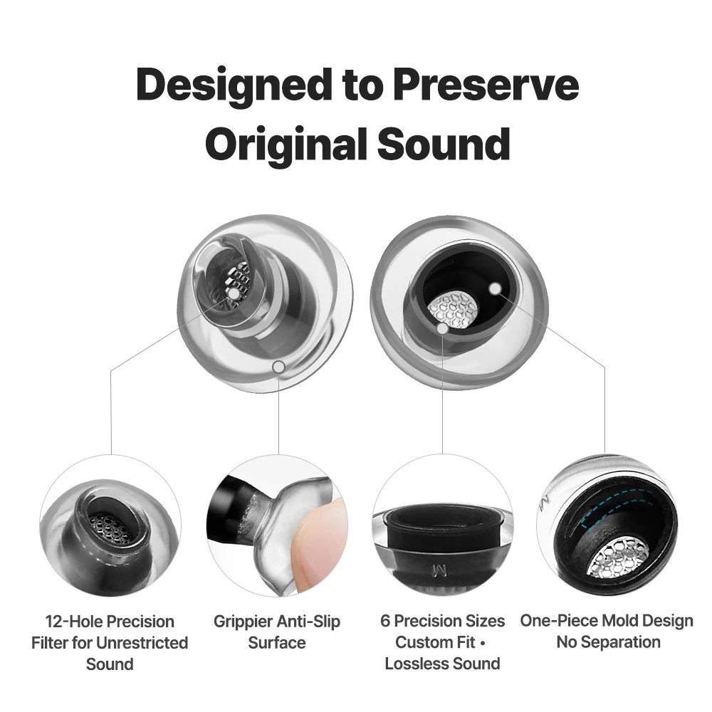 AZLA Crystal 2 for Airpods Pro 3 Single Size 2 Par - 3
