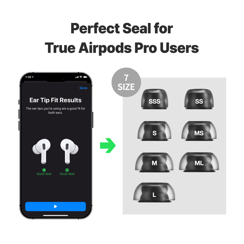AZLA Crystal for Airpods Pro 1, 2 Single Size 2 Par - 5