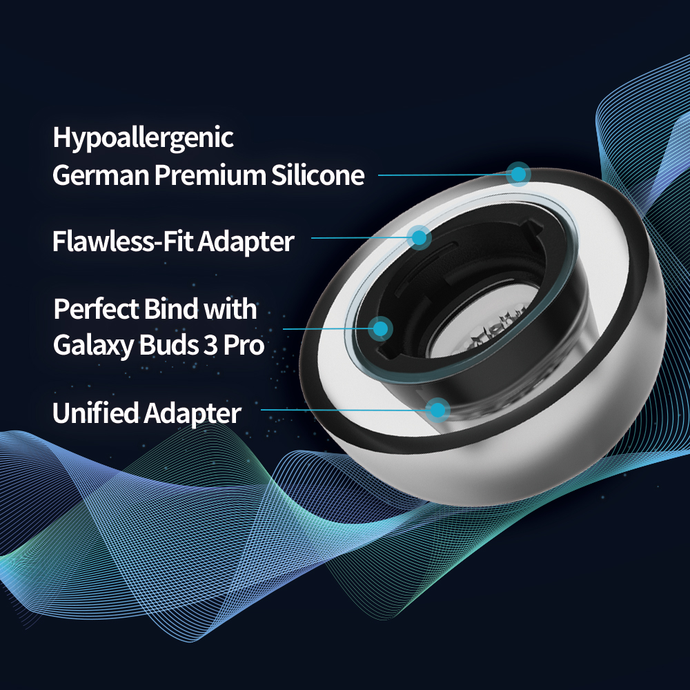 AZLA Crystal for Galaxy Buds 3 Pro Mixed Size 1 Par Set - 7