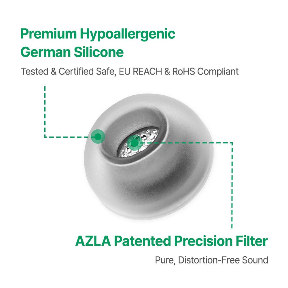 AZLA Crystal for Galaxy Buds 3 Pro Single Size 2 Par - 4