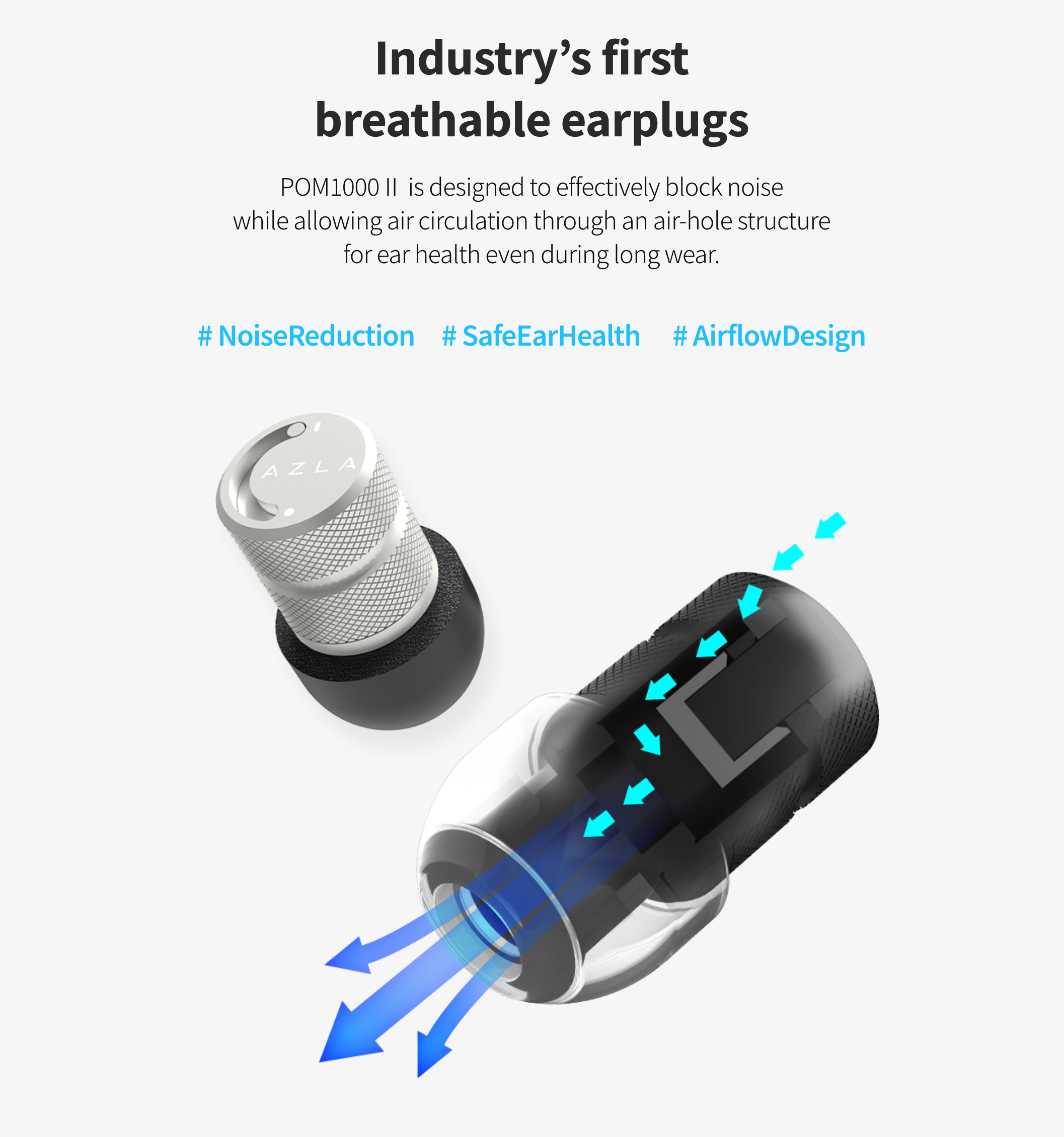 AZLA POM1000 II Noise Reduction Ear Plugs - 14