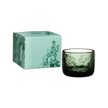 Mumin Ljuslykta Mystical Forest 5,8 cm – Pine Green från Moomin Arabia