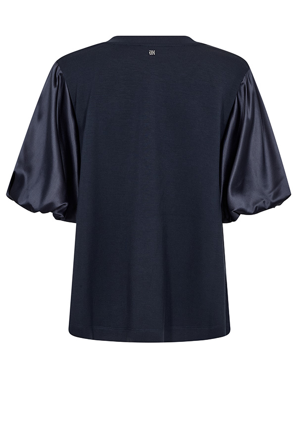 MMDuba O-SS Satin Sweatshirt Salute Navy - 4