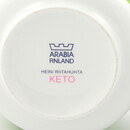 Heini Riitahuhta (Keto 2006) Rounded Jar with Green Flower Decor from Arabia 11 cm