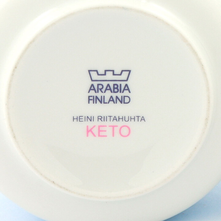 ヘイニ・リイタフタ  Ketoシリーズ  青い花の容器  アラビア社製  11cm  2006年
