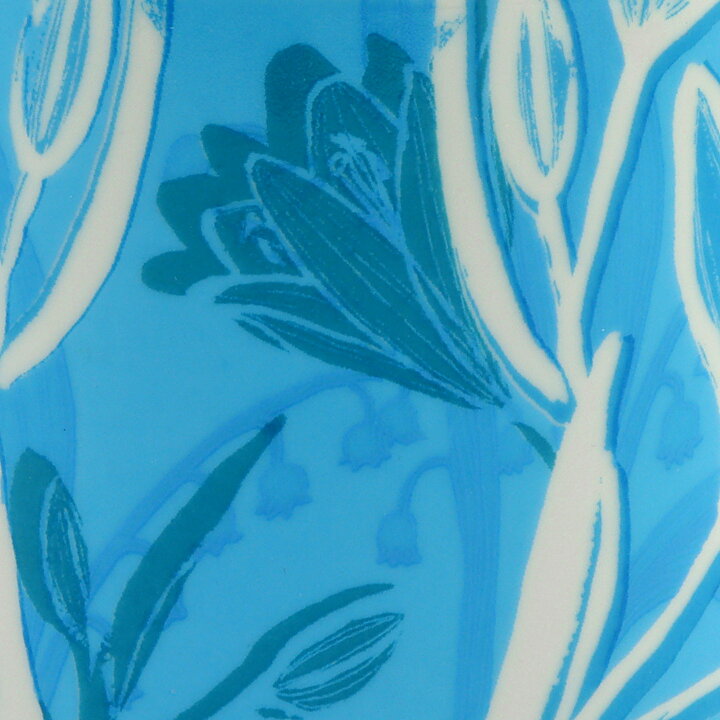 Heini Riitahuhta (Keto 2006) Rounded Jar with Blue Flower Decor from Arabia 11 cm