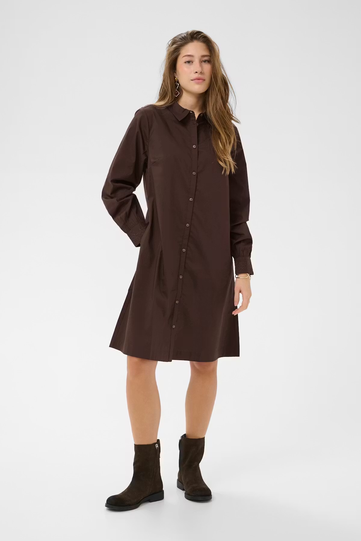 Cream Leli Shirt Dress Java