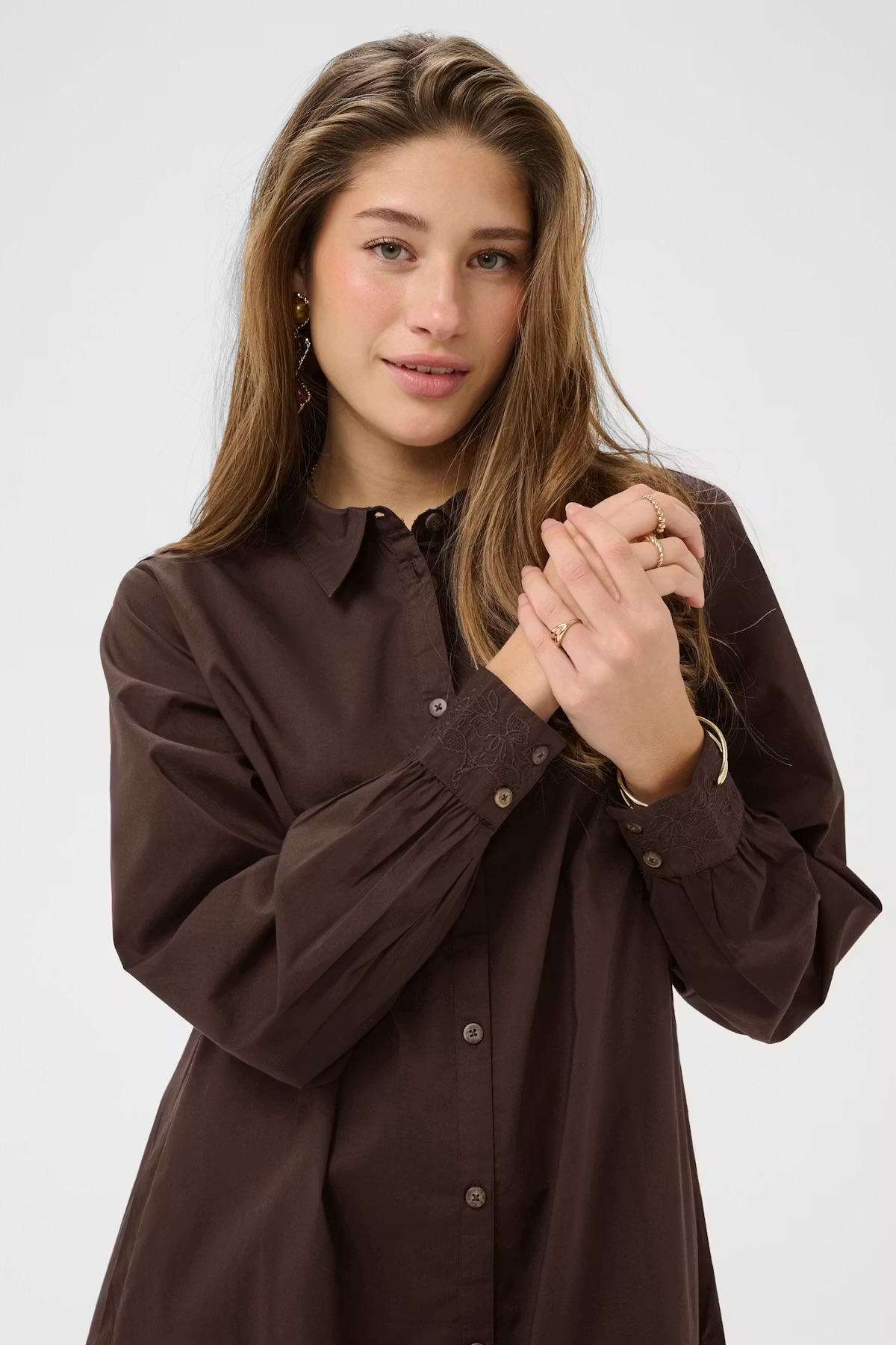 Cream Leli Shirt Dress Java - 3