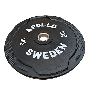 Apollo Bumper Plate Svart 5 kg - Easy Grip