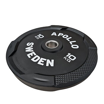 Apollo Bumper Plate Svart 10 kg - Easy Grip