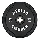 Apollo Bumper Plate Svart 15 kg - Easy Grip
