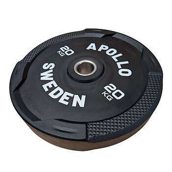 Apollo Bumper Plate Svart 20 kg - Easy Grip