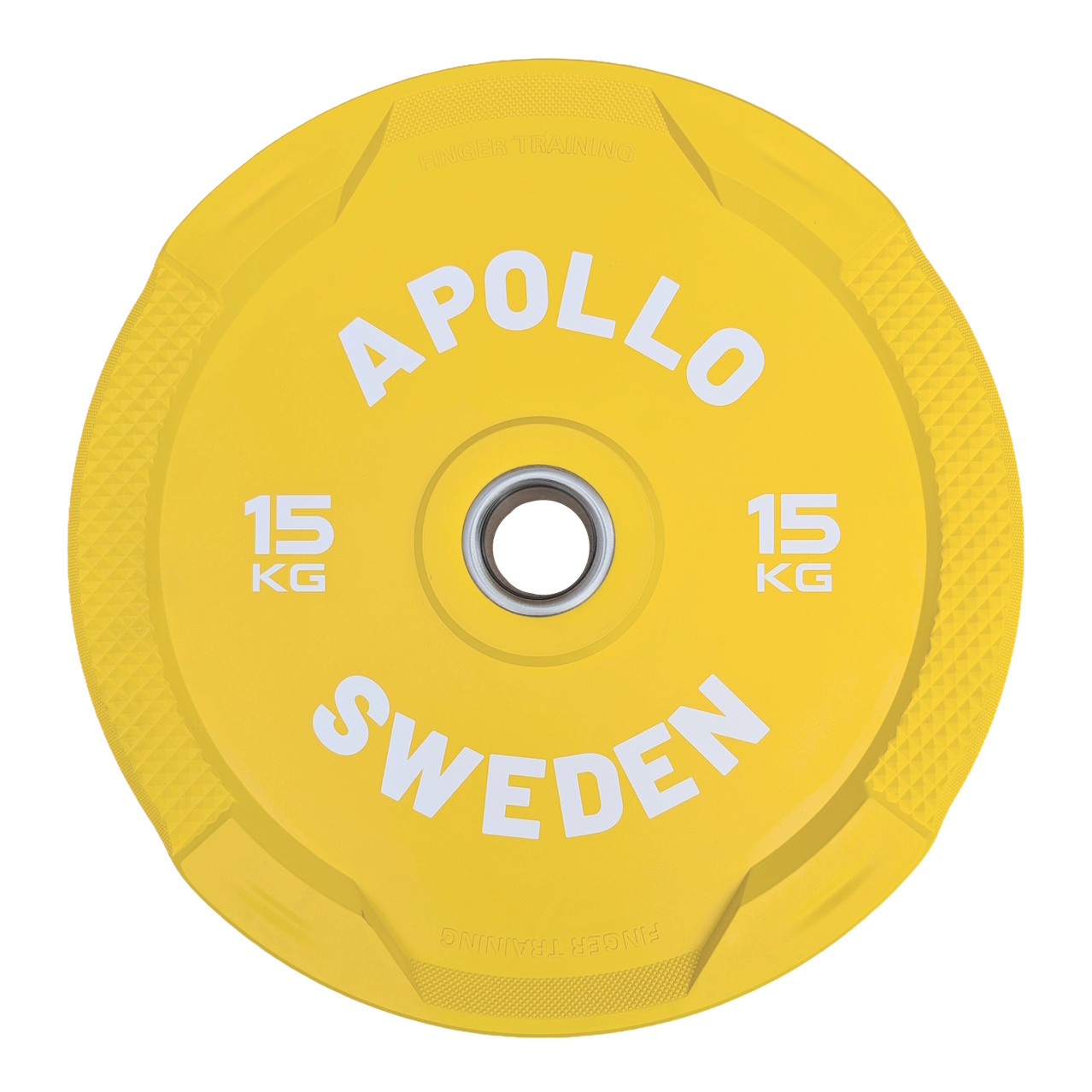 Apollo Bumper Plate Gul 15 kg - Easy Grip