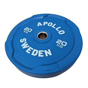 Apollo Bumper Plate Blå 20 kg - Easy Grip