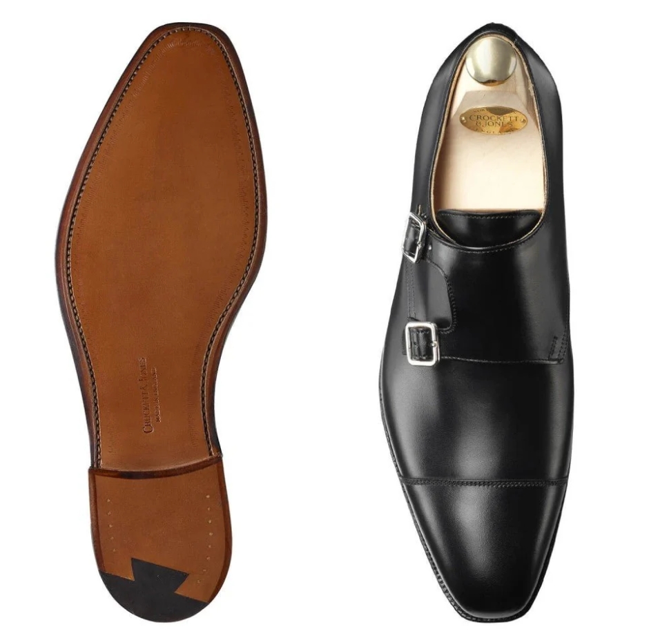 Lowndes Monk Strap, Black Calf, Crockett & Jones  - 2