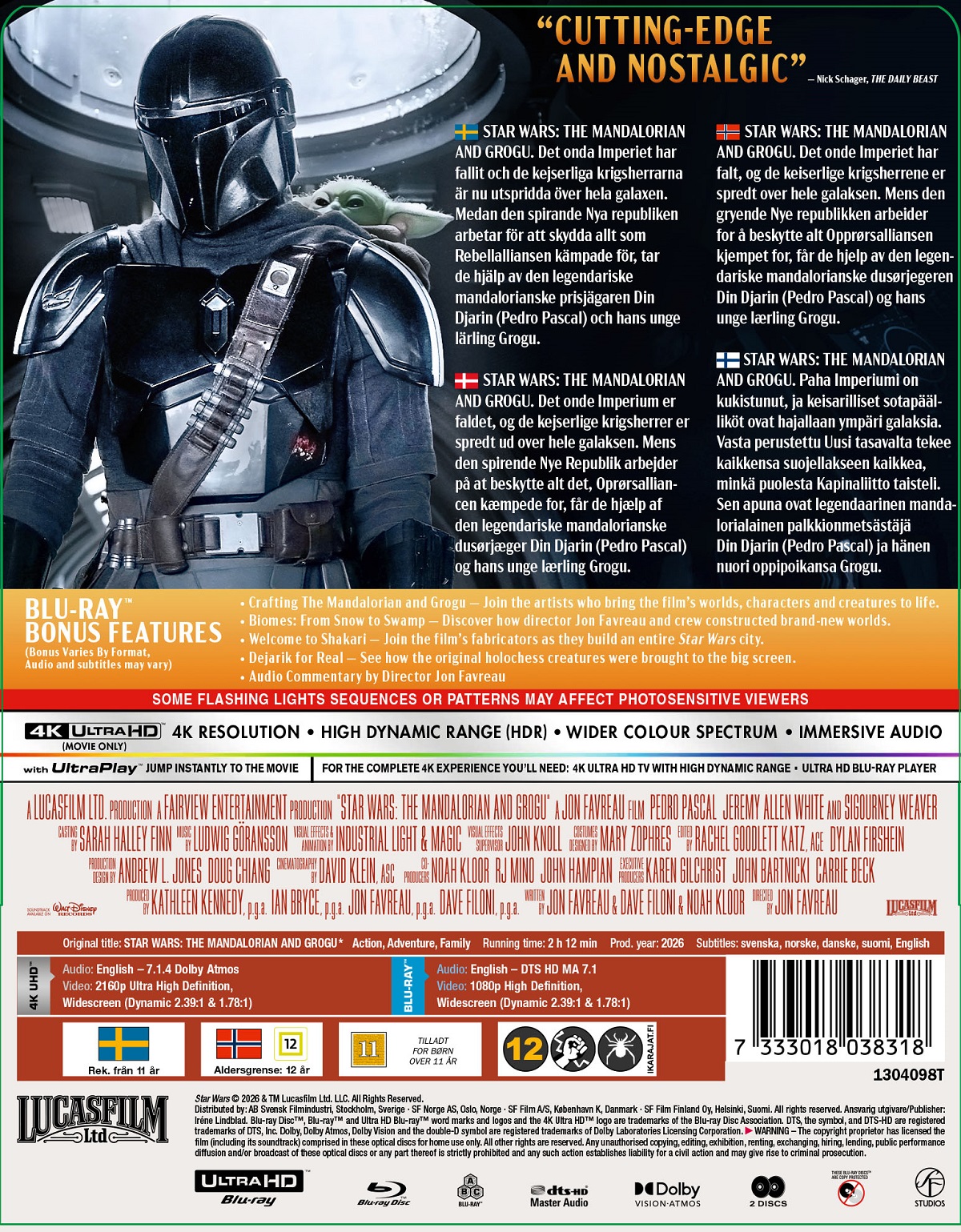 Star Wars: The Mandalorian And Grogu (Limited Edition Steelbook) (4K Ultra HD + Blu-ray) - 2