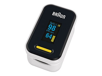 Braun YK-81CEU Pulsoximeter Svart Vit