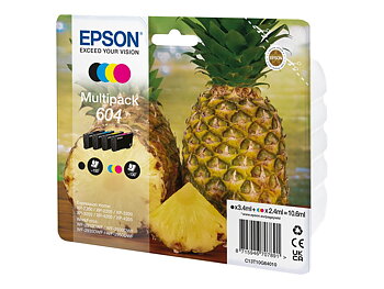 Epson 604 Multipack Sort Gul Cyan Magenta Blæk C13T10G64010