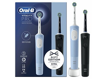 Oral-B Vitality Pro D103 Duo eltandborste blå/svart