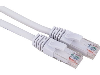 Nätverkskabel Cat6 vit 5m