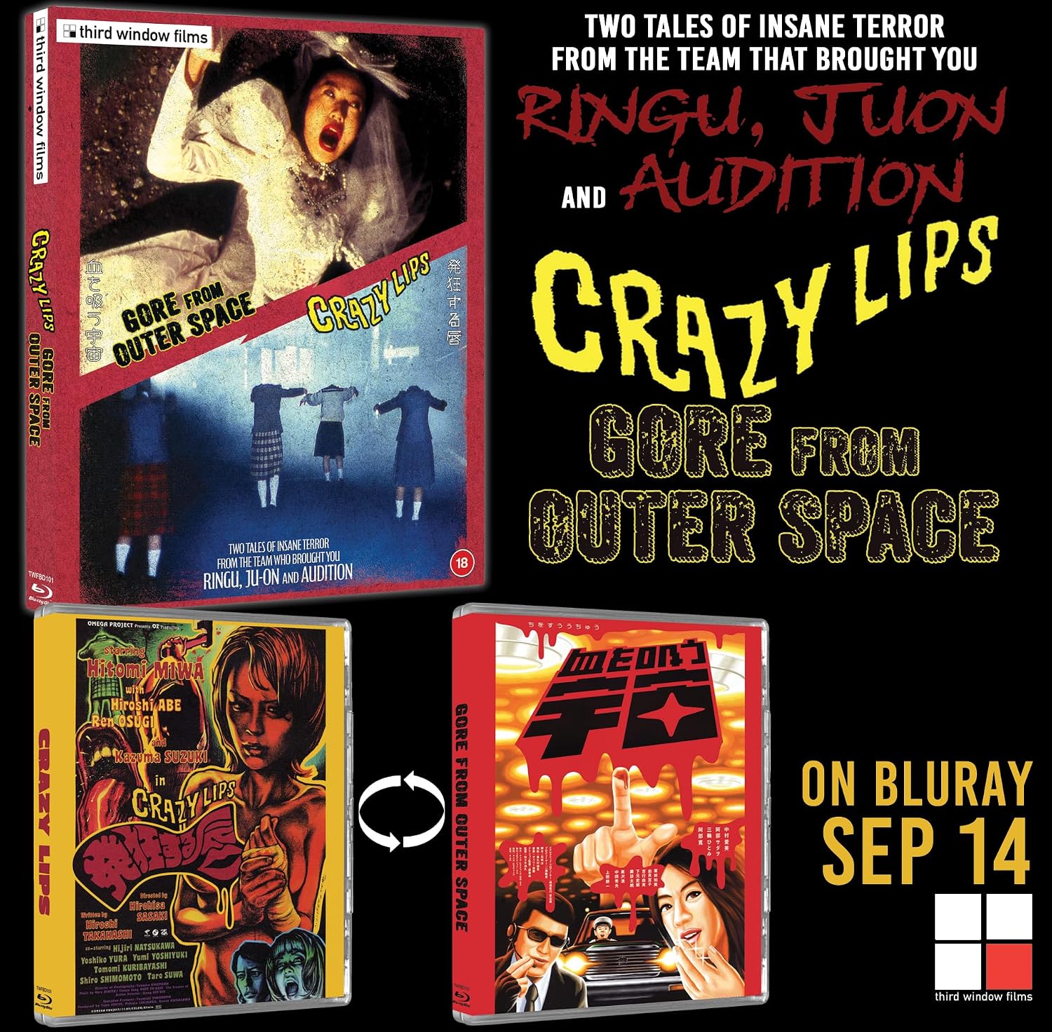 Crazy Lips / Gore From Outer Space (Limited Edition) (ej svensk text) (Blu-Ray) - 2