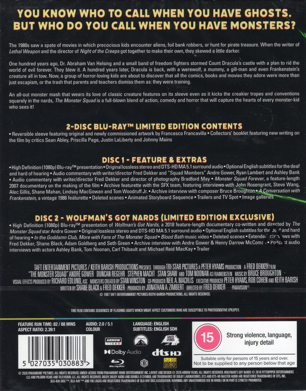 The Monster Squad (ej svensk text) (Limited Edition) (Blu-ray) - 2